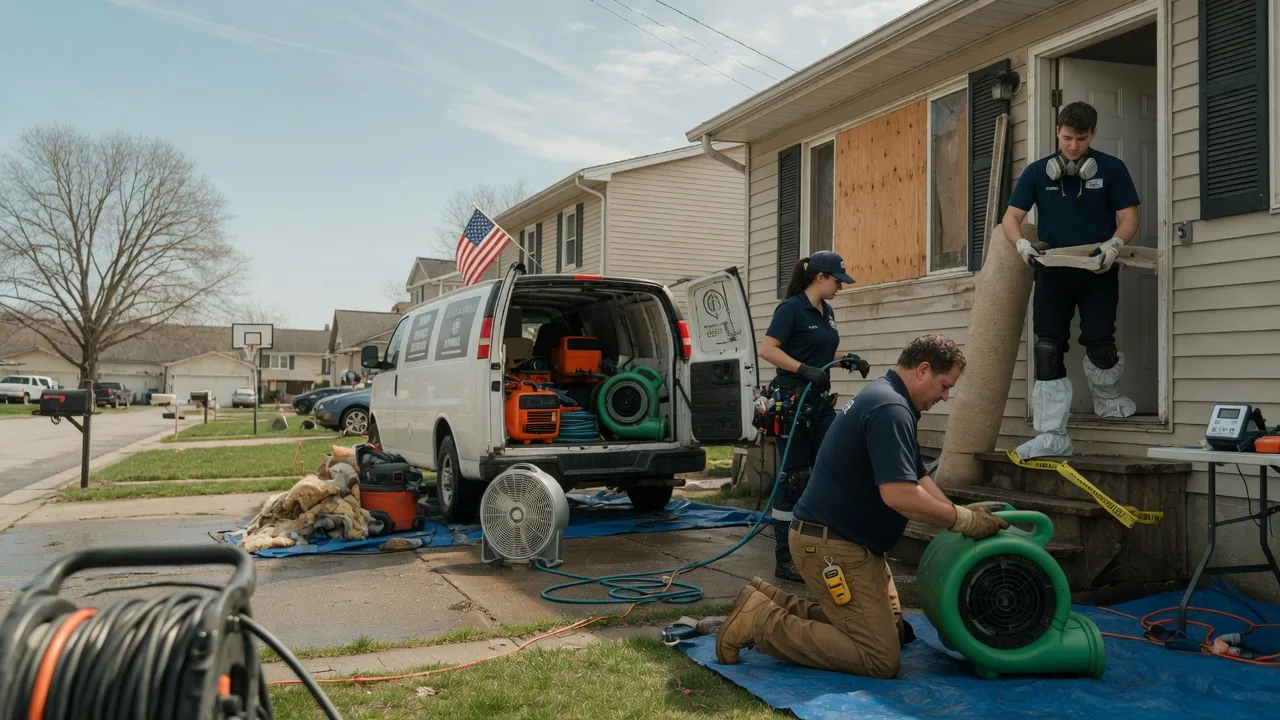 Water Damage Restoration in Burnettsville, IN near me